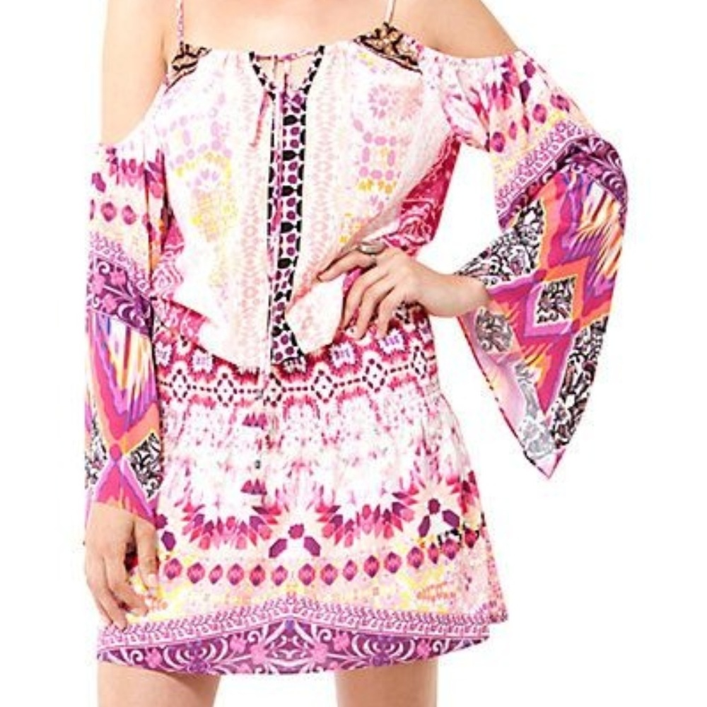 Hale Bob Cold-Shoulder Dress